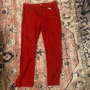 Red supreme pants 30 X 30